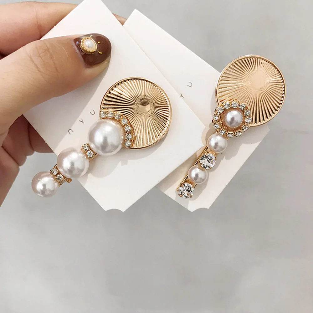 1pcs Metal Disc Shape Hair Clip Hairpins Crystal Imitiation Pearl Hairpins Metal Hairgrips For Girls Gift Hair Accessories
1pcs Metal Disc Shape Hair Clip Hairpins Crystal Imitiation Pearl Hairpins Metal Hairgrips For Girls Gift Hair Accessories