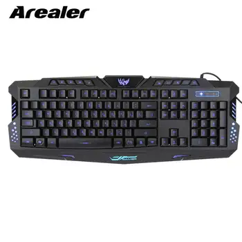 Russian Version Backlit Gaming Keyboard Wired LED Adjustable 3 Colors Backlight Gaming Keyboard for Win7/8/Vista/XP/OSX
Russian Version Backlit Gaming Keyboard Wired LED Adjustable 3 Colors Backlight Gaming Keyboard for Win7/8/Vista/XP/OSX