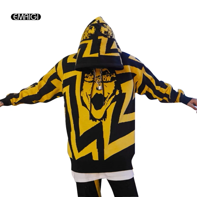 Men Streetwear Hip Hop Fashion Casual Pullover Hooded Sweater Overcoat Male Pattern Knitted Sweater Jacket
Men Streetwear Hip Hop Fashion Casual Pullover Hooded Sweater Overcoat Male Pattern Knitted Sweater Jacket