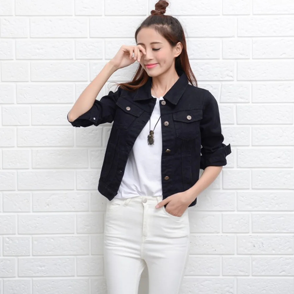 YJSFG HOUSE Hot Fashion Womens Denim Jackets Slim Jeans Coat Casual Long Sleeve Vintage Outwear Spring Top Casual Female Coats
YJSFG HOUSE Hot Fashion Womens Denim Jackets Slim Jeans Coat Casual Long Sleeve Vintage Outwear Spring Top Casual Female Coats