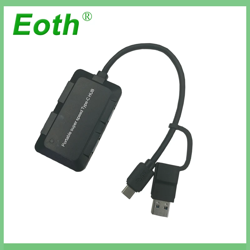 Eoth 2 In 1 USB C Type-C & USB 3.0 4 Port USB 2.0 Hub for apple notebook Laptop / PC / Cell Phone Support OTG Function
Eoth 2 In 1 USB C Type-C & USB 3.0 4 Port USB 2.0 Hub for apple notebook Laptop / PC / Cell Phone Support OTG Function