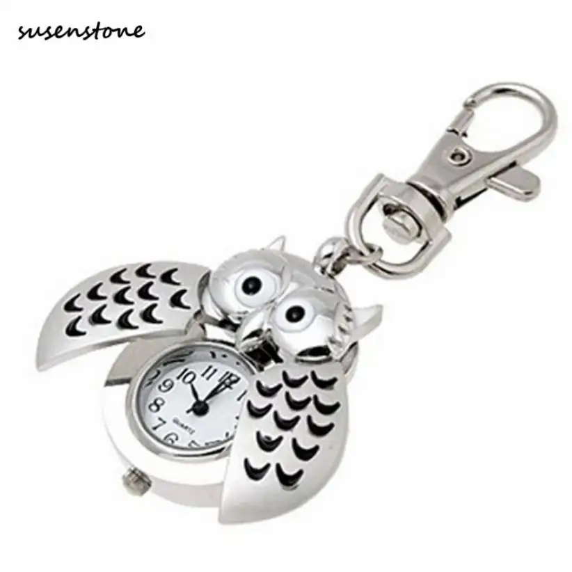 Susenstone Relogio Feminino Fashion Clock Mini Metal Key Ring owl double open Quartz Watch Clock- Silver bayan kol saati 50
Susenstone Relogio Feminino Fashion Clock Mini Metal Key Ring owl double open Quartz Watch Clock- Silver bayan kol saati 50