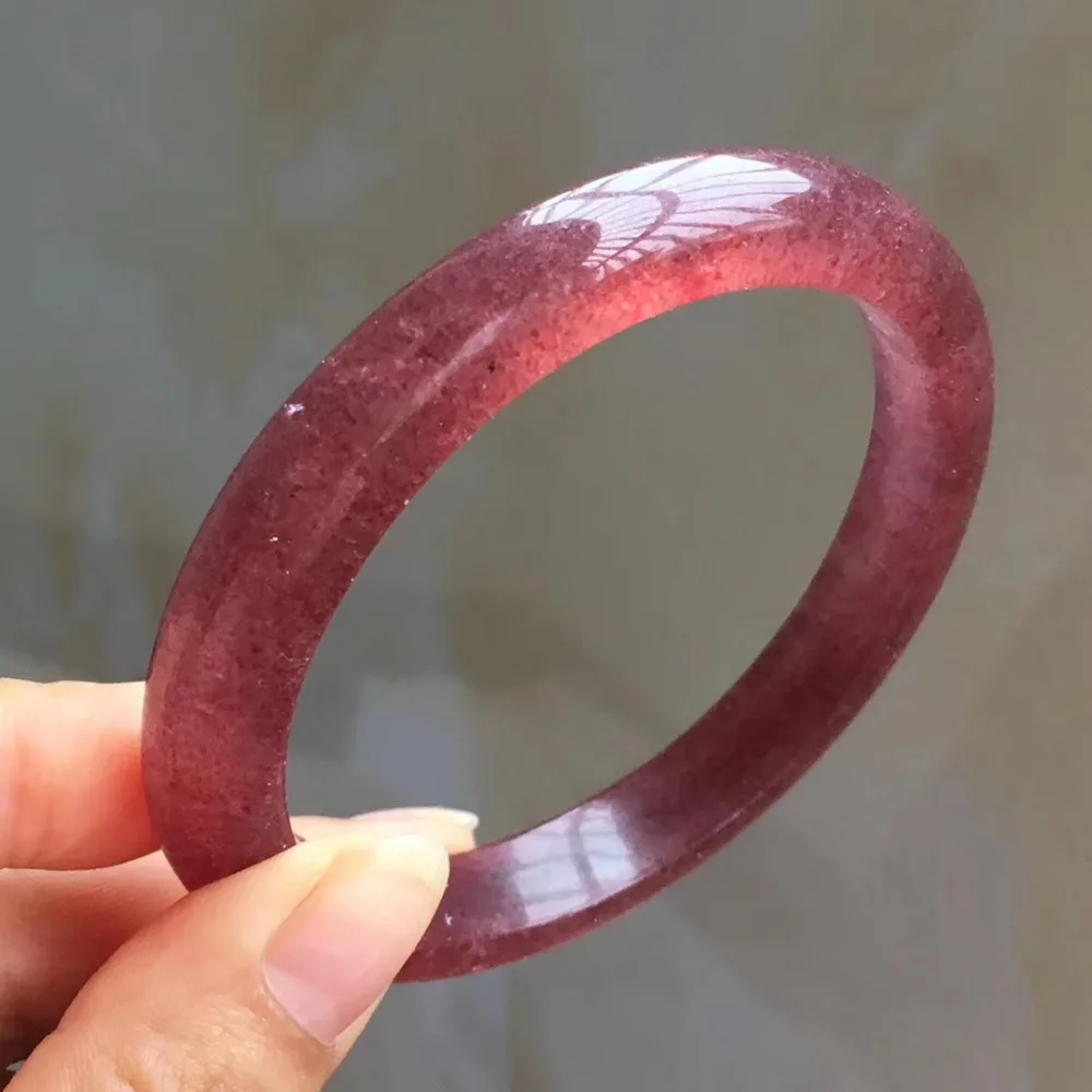 Genuine Natural Ice Red Strawberry Quartz 9x8mm Crystal From Russia Woman Bangle 53mm 54mm 55mm 56mm 57mm 58mm 59mm 60mm AAAAA
Genuine Natural Ice Red Strawberry Quartz 9x8mm Crystal From Russia Woman Bangle 53mm 54mm 55mm 56mm 57mm 58mm 59mm 60mm AAAAA