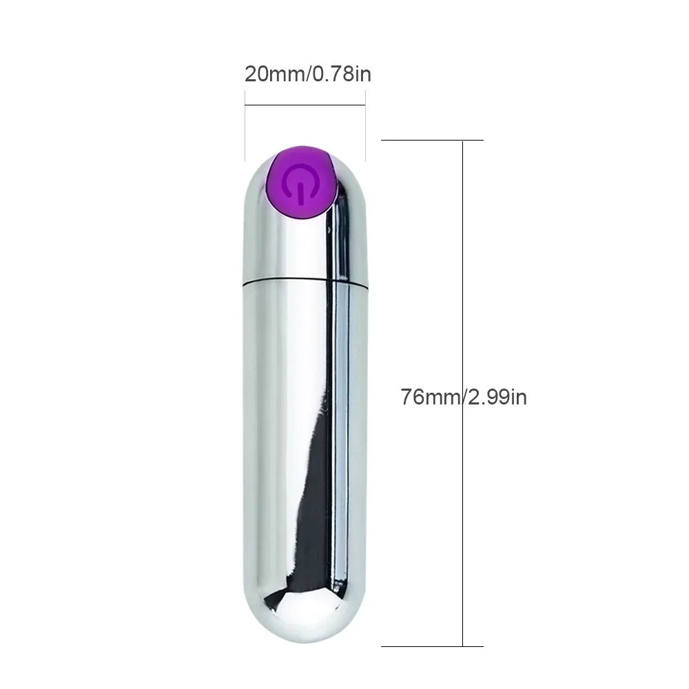 Rechargeable Strong Adult Sex Product USB vibrator,  10 Speed Vibrating Mini Bullet Shape Waterproof Vibrator G-spot Massager (7)