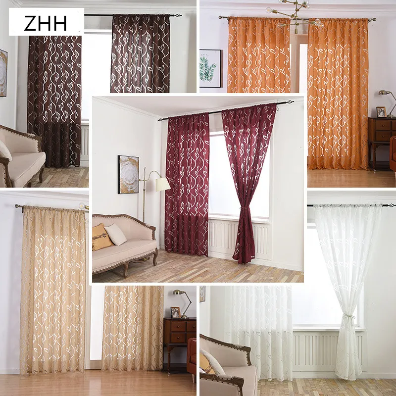 Window Curtain Screening Balcony Finished Product Burnout Design Flower Tulle Curtain for Living Room Voile Curtain for Kitchen
Window Curtain Screening Balcony Finished Product Burnout Design Flower Tulle Curtain for Living Room Voile Curtain for Kitchen