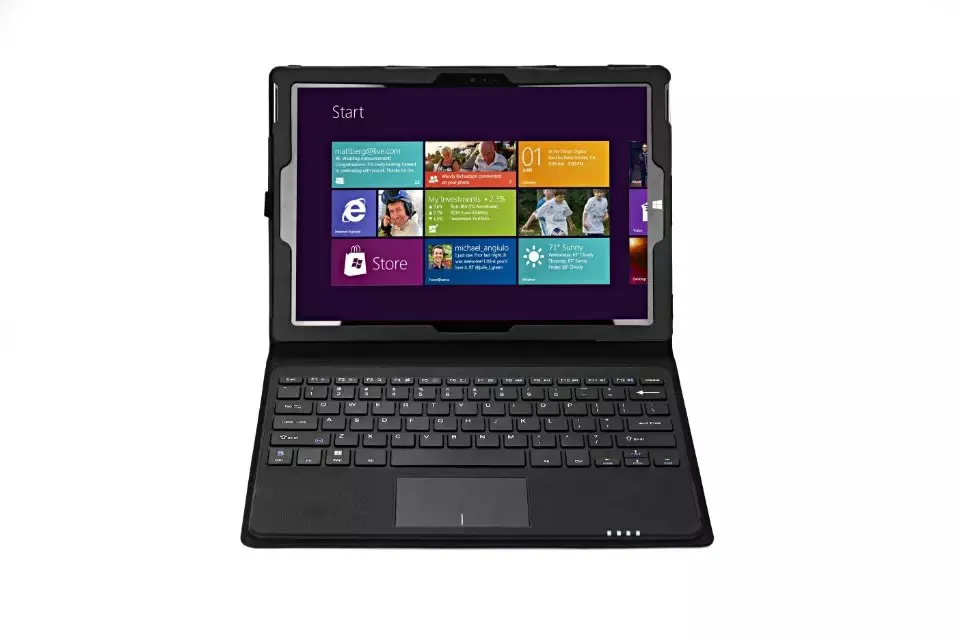 Removable Bluetooth Keyboard Clemence Leather Stand Cover Case with Touchpad for 12.3" Microsoft Surface Pro 4 Pro4 Tablet PC
Removable Bluetooth Keyboard Clemence Leather Stand Cover Case with Touchpad for 12.3" Microsoft Surface Pro 4 Pro4 Tablet PC