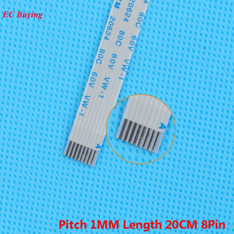 5Pcs FFC 200mm 8 Pin Flexible Flat Cable 8Pin Ribbon Cable Forward Direction 1mm Pitch 20cm Length Same Side 8Pins For TTL
5Pcs FFC 200mm 8 Pin Flexible Flat Cable 8Pin Ribbon Cable Forward Direction 1mm Pitch 20cm Length Same Side 8Pins For TTL