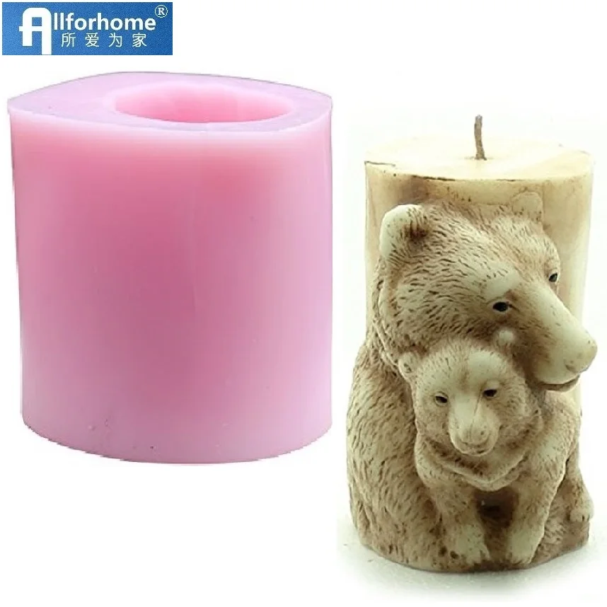 Animal 3D Mom & Child Bear Silicone Candle Mold Soap Mold Craft Art DIY Mould Candle Making Mold Wax Pillar Candle diy Tool
Animal 3D Mom & Child Bear Silicone Candle Mold Soap Mold Craft Art DIY Mould Candle Making Mold Wax Pillar Candle diy Tool