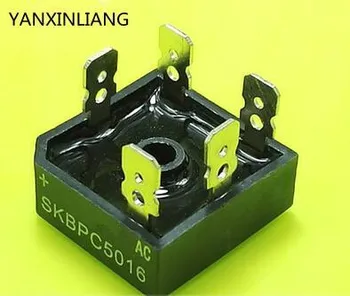 10PCS SKBPC5016 three phase bridge rectifier 50A 1600V copper foot plastic shell
10PCS SKBPC5016 three phase bridge rectifier 50A 1600V copper foot plastic shell