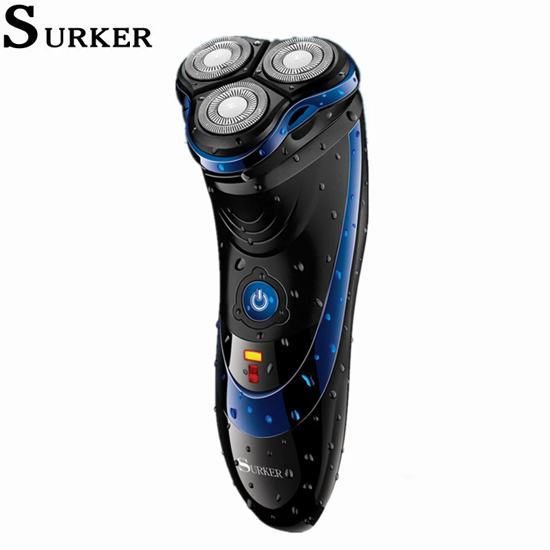 Surker Rechargeable Triple Blade Electric Shaver Waterproof Beard Trimmer Fashion Men Shaving Machine rasuradora SK-319
Surker Rechargeable Triple Blade Electric Shaver Waterproof Beard Trimmer Fashion Men Shaving Machine rasuradora SK-319
