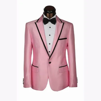 Pink Peaked Lapel One Button mens suits 2017 (Jacket+Pant) Fashion Handsome Terno Masculino Cool Tuxedos Simple Popular Men Suit
Pink Peaked Lapel One Button mens suits 2017 (Jacket+Pant) Fashion Handsome Terno Masculino Cool Tuxedos Simple Popular Men Suit