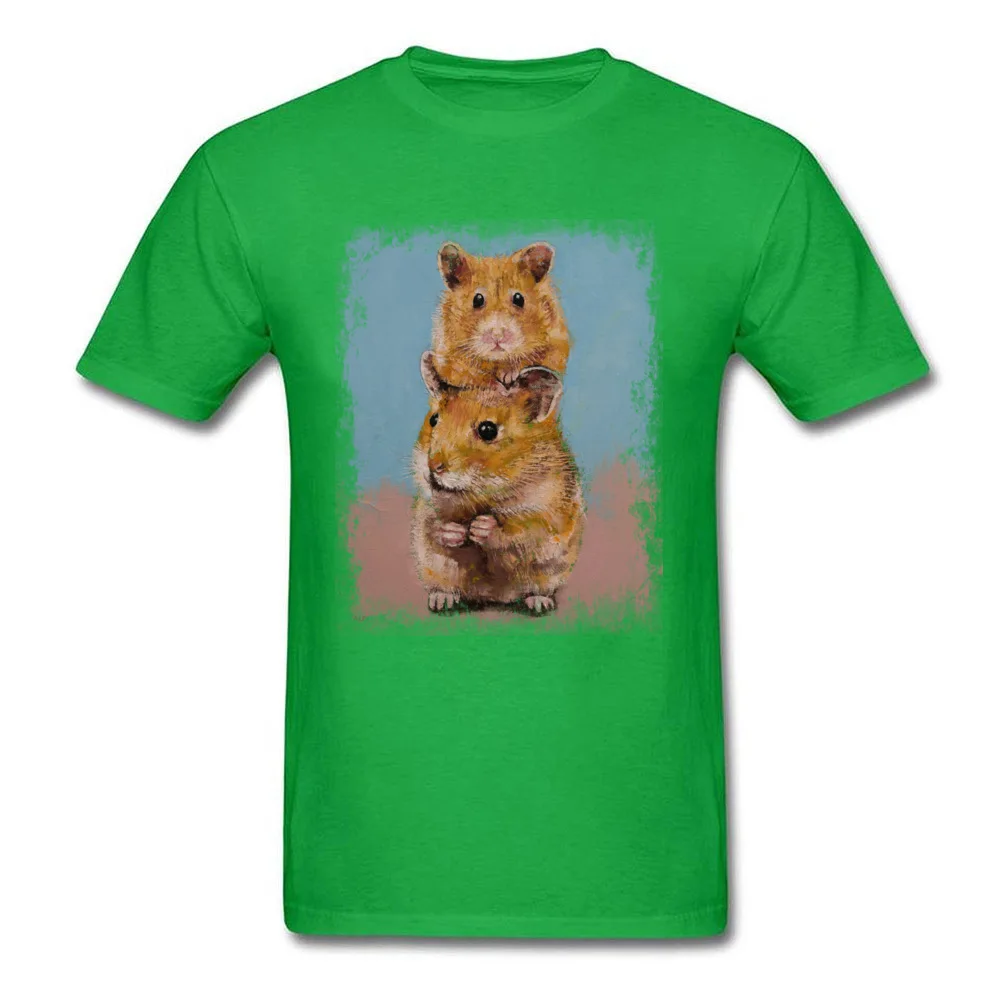 HAMSTERS Men Company cosie Tops Tees Round Collar Summer/Autumn Cotton T Shirt Geek Short Sleeve T Shirts Wholesale HAMSTERS green