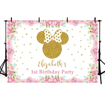 MEHOFOTO Flower Photocall Photobooth Gold Minnie Polka Dots Bow Kid Custom Photo Studio Backdrop Background Photography
MEHOFOTO Flower Photocall Photobooth Gold Minnie Polka Dots Bow Kid Custom Photo Studio Backdrop Background Photography