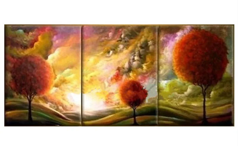 Handpainted Abstract Landscape Oil Paintings on Canvas 3 Piecel Wall Painting Modern Natural Coulds Pictures Home Decor Wall Art
Handpainted Abstract Landscape Oil Paintings on Canvas 3 Piecel Wall Painting Modern Natural Coulds Pictures Home Decor Wall Art