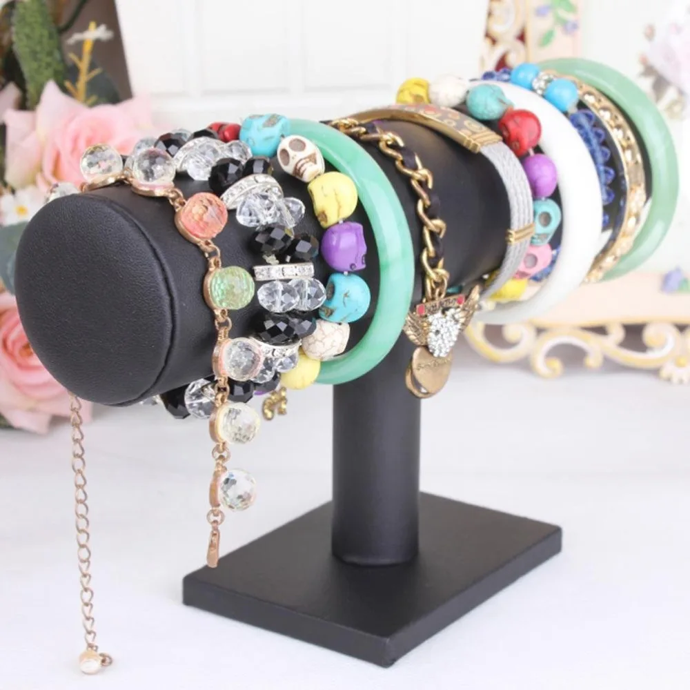 Black PU Leather Bracelet Organizer T-Bar Jewelry Display Bangle Tower Watch Holder Orgnaizer
Black PU Leather Bracelet Organizer T-Bar Jewelry Display Bangle Tower Watch Holder Orgnaizer