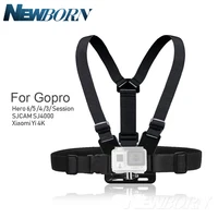 Hot Gopro Accessories Adjustable Chest Body Harness Belt Strap Mount For Gopro Hero 6 5 4 3 SJCAM XIAOMI YI accessories image
