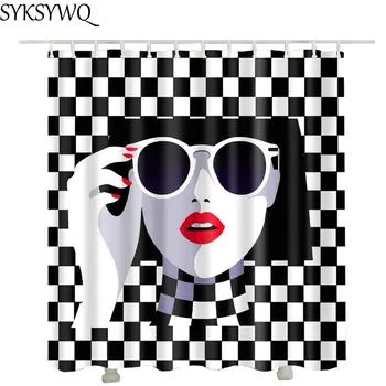 2018 Fashion Sunglasses Women Shower Curtain Drop Shipping Polyester Fabric Sexy Red Lip Lady Shower Curtains For Bathroom
2018 Fashion Sunglasses Women Shower Curtain Drop Shipping Polyester Fabric Sexy Red Lip Lady Shower Curtains For Bathroom
