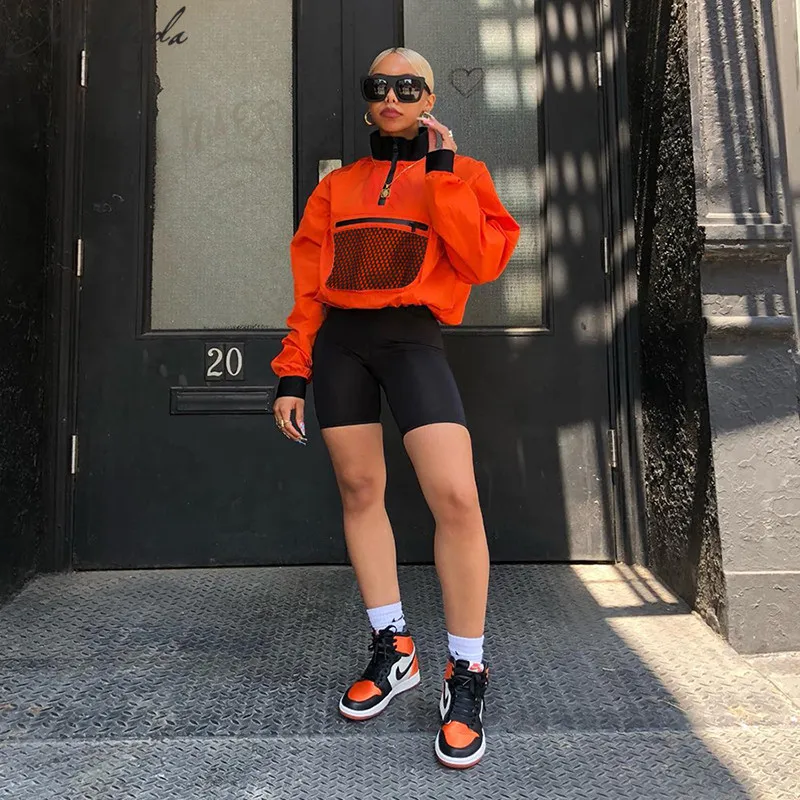 Macheda Women Autumn Orange Half Open Collar Long Sleeve Loose Crop Top 2018 New Chest Mesh Decoration Sweatshirt Casual Coat
Macheda Women Autumn Orange Half Open Collar Long Sleeve Loose Crop Top 2018 New Chest Mesh Decoration Sweatshirt Casual Coat