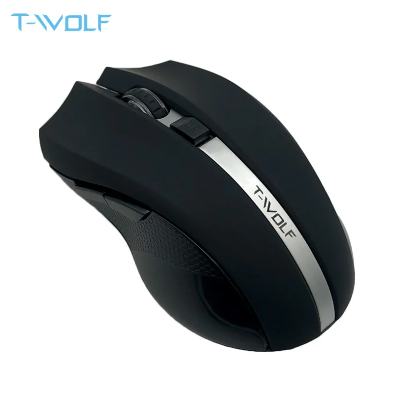 T-WOLF Q5 2.4GHz Wireless Silent Computer Mouse 1800DPI Adjustable Ergonomic Mice Good Cordless Optical PC Laptop Gaming Mouse
T-WOLF Q5 2.4GHz Wireless Silent Computer Mouse 1800DPI Adjustable Ergonomic Mice Good Cordless Optical PC Laptop Gaming Mouse