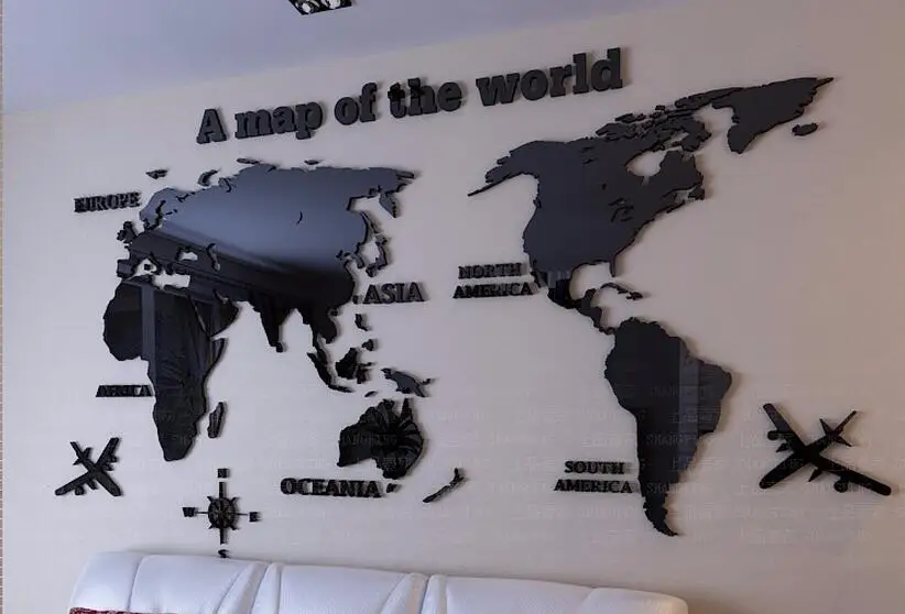 DIY Map of The World 3d Crystal Acrylic Three-dimensional Wall Stickers TV Wall Office Sofa Background Wall Decoration
DIY Map of The World 3d Crystal Acrylic Three-dimensional Wall Stickers TV Wall Office Sofa Background Wall Decoration