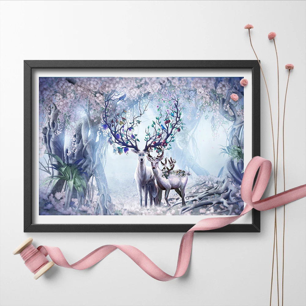 Nordic animal canvas painting elk deer wall art paintings cartoon poster and art print decorative painting children's room
Nordic animal canvas painting elk deer wall art paintings cartoon poster and art print decorative painting children's room