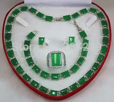 Wholesale price FREE SHIPPING agreen jade Bracelet/ Earrings /Ring / Necklace Set Handcrafted Jewelry
Wholesale price FREE SHIPPING agreen jade Bracelet/ Earrings /Ring / Necklace Set Handcrafted Jewelry