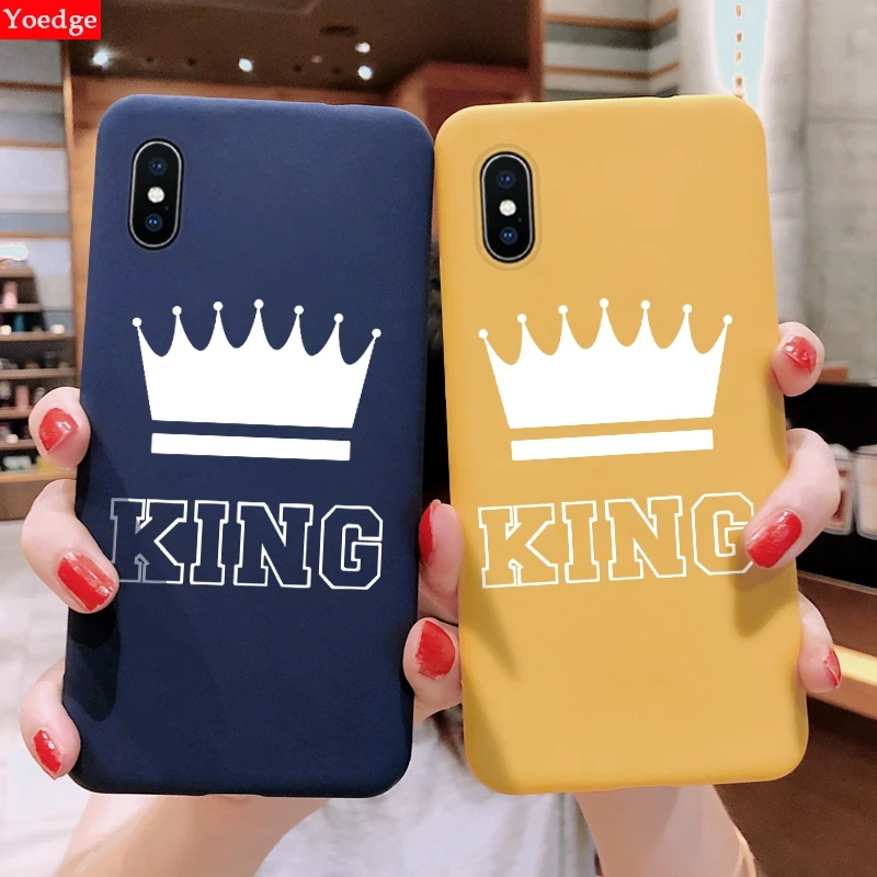 Luxury King Queen TPU Cases For iPhone 7 6 6s 8 Plus Phone Case For iPhone X XS Max XR Matte Cover For iPhone 7 Silicone Coque
Luxury King Queen TPU Cases For iPhone 7 6 6s 8 Plus Phone Case For iPhone X XS Max XR Matte Cover For iPhone 7 Silicone Coque