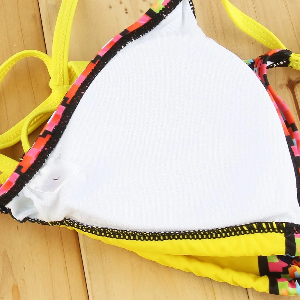 Puseky Triangle Padded Push Up Brazill brazilian Bikini 2 Piece Swimsuit Women Sexy Swimwear Swimwear Beach Bathing Suit Bikini 9