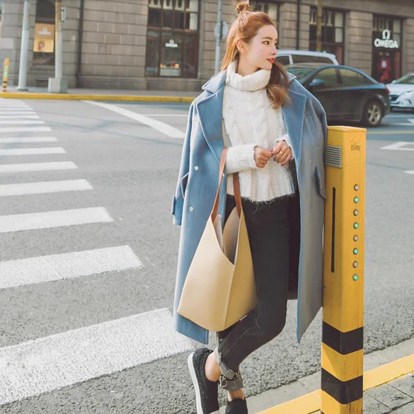 Blue Medium Long Outwear Women Autumn Winter Coats Jackets Oversized High Quality Manteau Femme
Blue Medium Long Outwear Women Autumn Winter Coats Jackets Oversized High Quality Manteau Femme