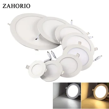 ZAHORIO Wholesale 5W 18W Led Panel Lights Round Ultra Thin Led Downlight Warm White Cold White With Driver and Wire
ZAHORIO Wholesale 5W 18W Led Panel Lights Round Ultra Thin Led Downlight Warm White Cold White With Driver and Wire