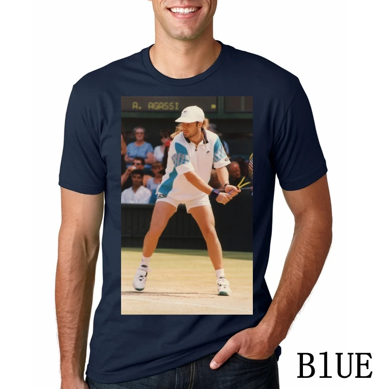 Printed Men T Shirt Cotton O-Neck tshirts Andre Agassi Short-Sleeve men T-Shirt 
Printed Men T Shirt Cotton O-Neck tshirts Andre Agassi Short-Sleeve men T-Shirt