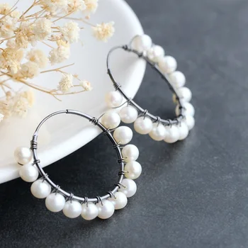 Handmade natural pearl silver earrings Korean fashion atmosphere 925 sterling silver earrings factory direct free shipping
Handmade natural pearl silver earrings Korean fashion atmosphere 925 sterling silver earrings factory direct free shipping
