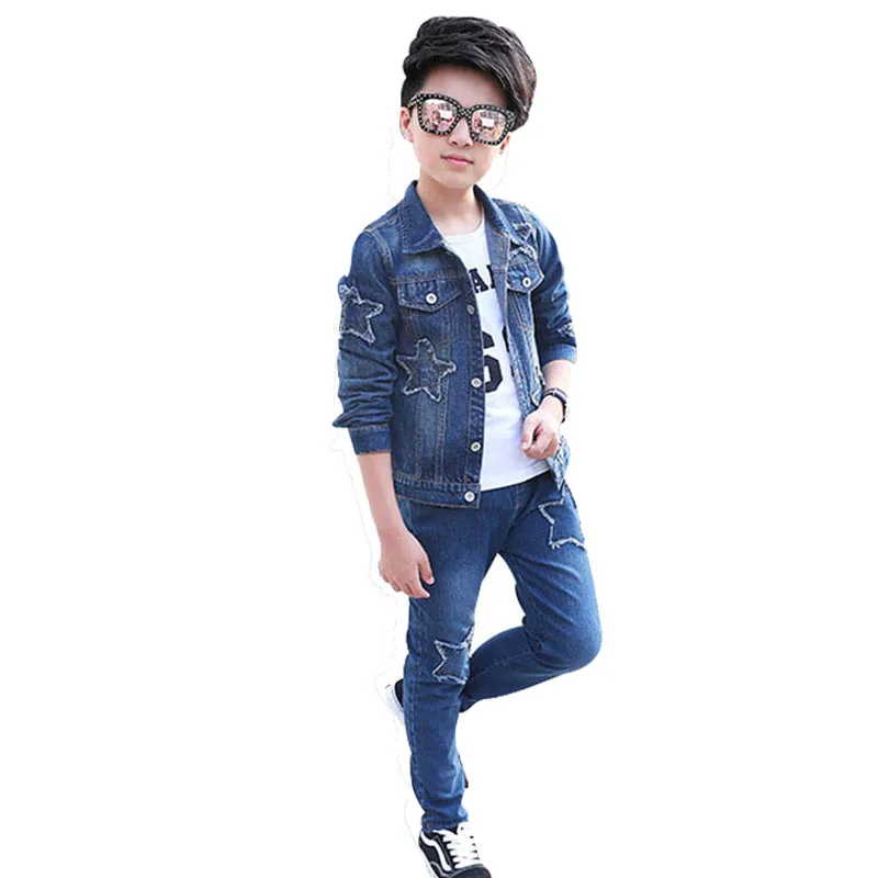 Boy girl spring suit new children's denim suit two sets of spring and autumn children clothes tide Children's clothing4-14T
Boy girl spring suit new children's denim suit two sets of spring and autumn children clothes tide Children's clothing4-14T