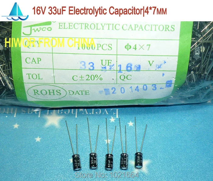 (200pcs/lot)(Electrolytic Capacitors|16V) 33uf 16V Electrolytic Capacitor, size: 4mm*7mm
(200pcs/lot)(Electrolytic Capacitors|16V) 33uf 16V Electrolytic Capacitor, size: 4mm*7mm