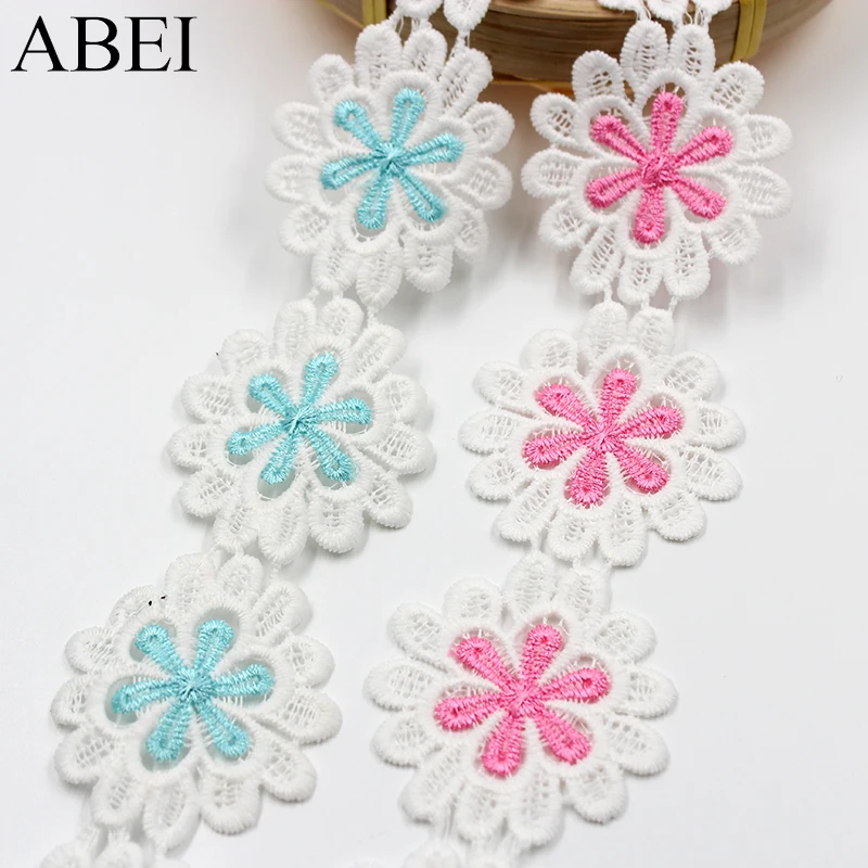 5cm Colorful Water Soluble Flower Cotton Lace Ribbon for Wedding Party Dress Diy Handmade Garment Accessories Trims Supplier
5cm Colorful Water Soluble Flower Cotton Lace Ribbon for Wedding Party Dress Diy Handmade Garment Accessories Trims Supplier