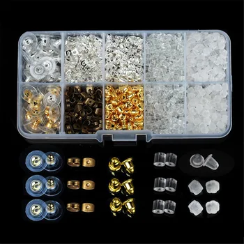 1040PCS/Box Rubber Earrings Back Stoppers Silicone Alloy Ear Plug Blocked Caps For DIY Jewelry Findings Making Gift
1040PCS/Box Rubber Earrings Back Stoppers Silicone Alloy Ear Plug Blocked Caps For DIY Jewelry Findings Making Gift