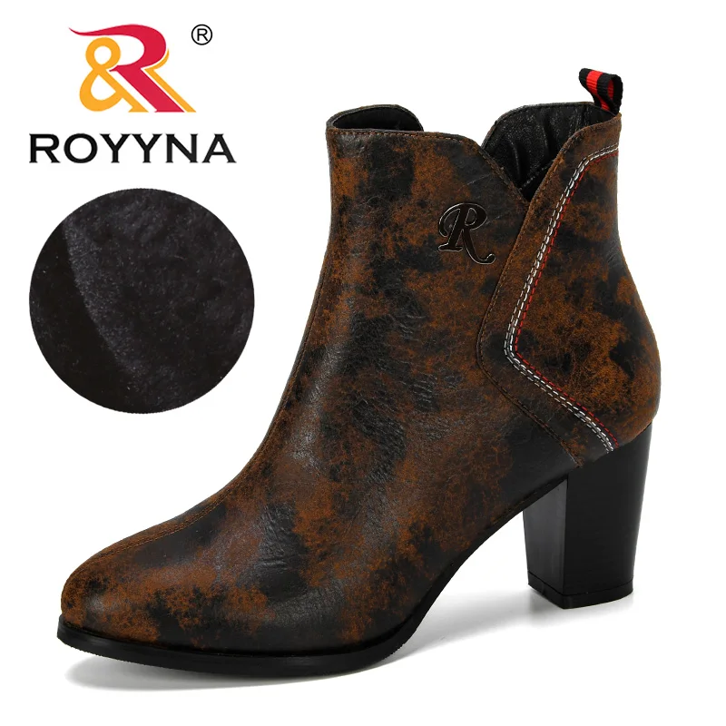 ROYYNA 2019 New Designer Popular Style Round Toe Ankle Boots Women PU Leather Women Winter Plush Shoes Zippers Ladies Footwear
ROYYNA 2019 New Designer Popular Style Round Toe Ankle Boots Women PU Leather Women Winter Plush Shoes Zippers Ladies Footwear