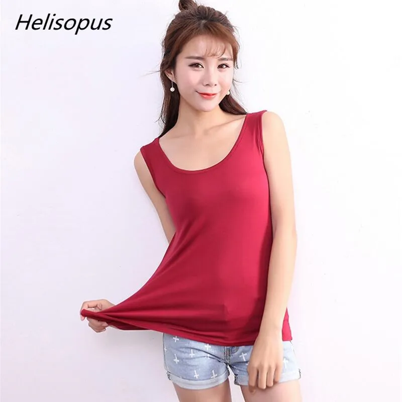 Helisopus Women Tank Tops Summer Modal Solid Vest Stretch Soft Fitness Casual Sleeveless Camisoles Plus Size 2XL-6XL
Helisopus Women Tank Tops Summer Modal Solid Vest Stretch Soft Fitness Casual Sleeveless Camisoles Plus Size 2XL-6XL