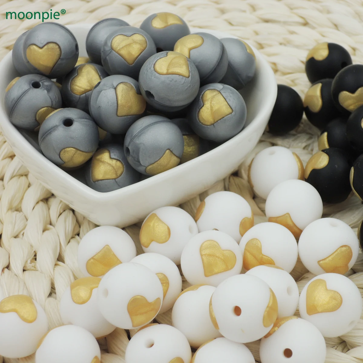 20pcs gold heart baby Silicone Beads 15mm Teether Toys heart Silicone Teether For Baby Sensory Grasping Toys Beads BSB05
20pcs gold heart baby Silicone Beads 15mm Teether Toys heart Silicone Teether For Baby Sensory Grasping Toys Beads BSB05