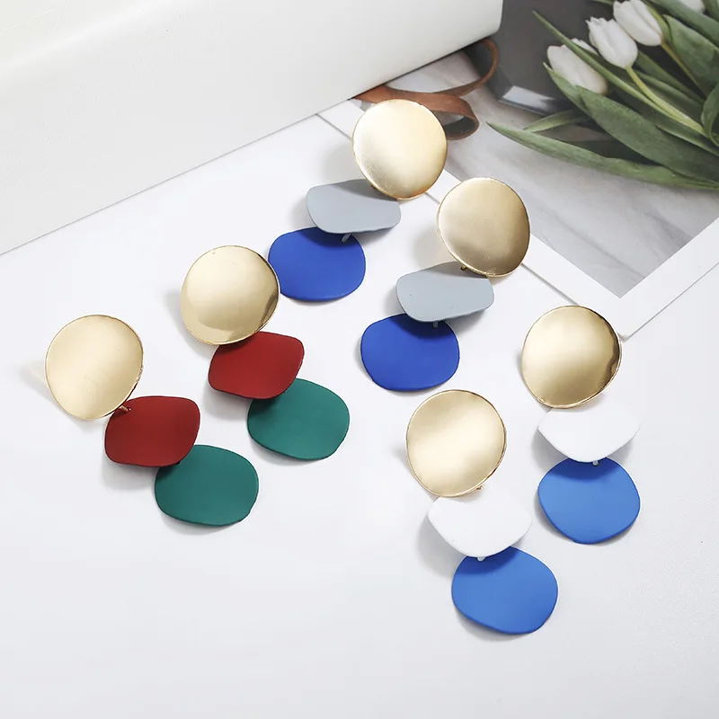 Elegant Round Metal Uneven 3 Colors Earrings for Women 2019 New Geometric Alloy Earrings Fashion Jewelry Gift jn0488
Elegant Round Metal Uneven 3 Colors Earrings for Women 2019 New Geometric Alloy Earrings Fashion Jewelry Gift jn0488