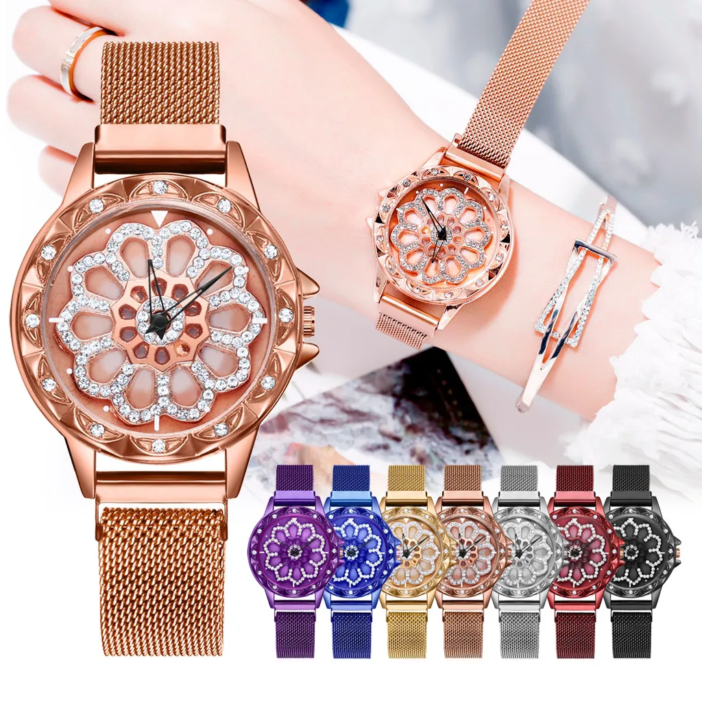 Cool Luxury Women's Watches Fashion Full True Diamond Dial To Run Ladies Quartz Clock Mesh Belt Watch High Quality Wristwatches
Cool Luxury Women's Watches Fashion Full True Diamond Dial To Run Ladies Quartz Clock Mesh Belt Watch High Quality Wristwatches