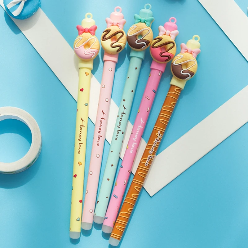 1Pcs Erasable Gel Pen Kawaii Cartoon Chocolate Donuts Bow 0.5mm Tip Blue Refill Magic Neutral Pens Student Gift Stationery
1Pcs Erasable Gel Pen Kawaii Cartoon Chocolate Donuts Bow 0.5mm Tip Blue Refill Magic Neutral Pens Student Gift Stationery