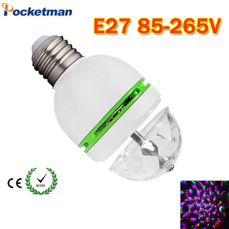 1pc/lot 6W E27 RGB 3 Led Colorful Rotating Spot Crystal Light Bulb Lamp XMAS party light stage lighting effect gadget led
1pc/lot 6W E27 RGB 3 Led Colorful Rotating Spot Crystal Light Bulb Lamp XMAS party light stage lighting effect gadget led