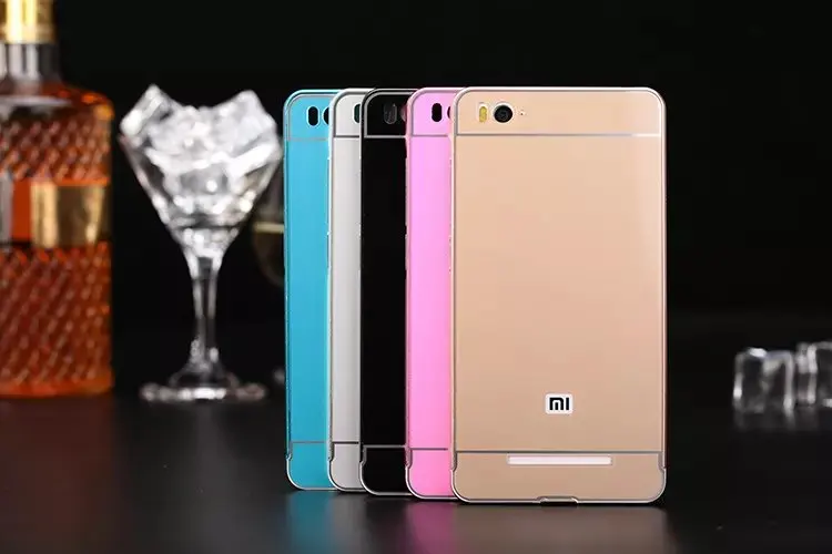 For xiaomi note 2 3 Case Mirror Plating Aluminum Metal Bumper & Acrylic Back Cover Coque Xiaomi Redmi 3s 4 4a Cases Capa |