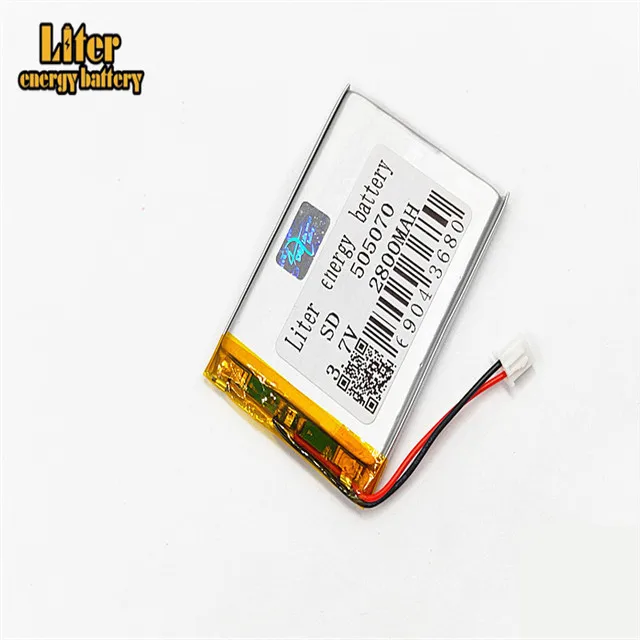 XHR-2P 2.54 2800mAh 505070 3.7V lithium polymer battery mobile phone toy GPS teaching machine
XHR-2P 2.54 2800mAh 505070 3.7V lithium polymer battery mobile phone toy GPS teaching machine