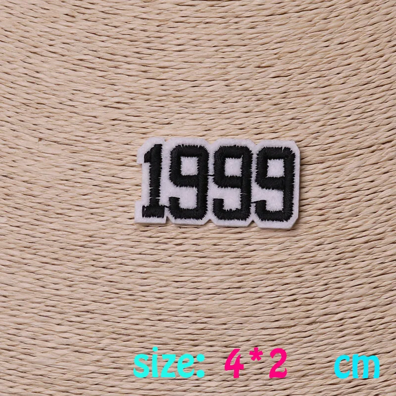 1PC number 1999 Iron On Embroidered Patch For Cloth Cartoon Badge Garment Appliques Accessory
1PC number 1999 Iron On Embroidered Patch For Cloth Cartoon Badge Garment Appliques Accessory