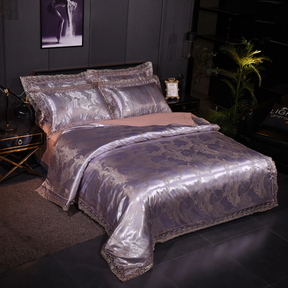 Wedding Luxury Bedding Sets Jacquard Queen/King Size Duvet Cover Set Bed Linen bed sheet Modal jacquard lace Golden
Wedding Luxury Bedding Sets Jacquard Queen/King Size Duvet Cover Set Bed Linen bed sheet Modal jacquard lace Golden
