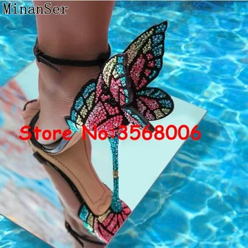 Gladiator Open Toe Stiletto Rhinestone Embellished Sandals Shoes Bling Crystal Butterfly Women High heels Sexy Dress Pumps Shoes
Gladiator Open Toe Stiletto Rhinestone Embellished Sandals Shoes Bling Crystal Butterfly Women High heels Sexy Dress Pumps Shoes