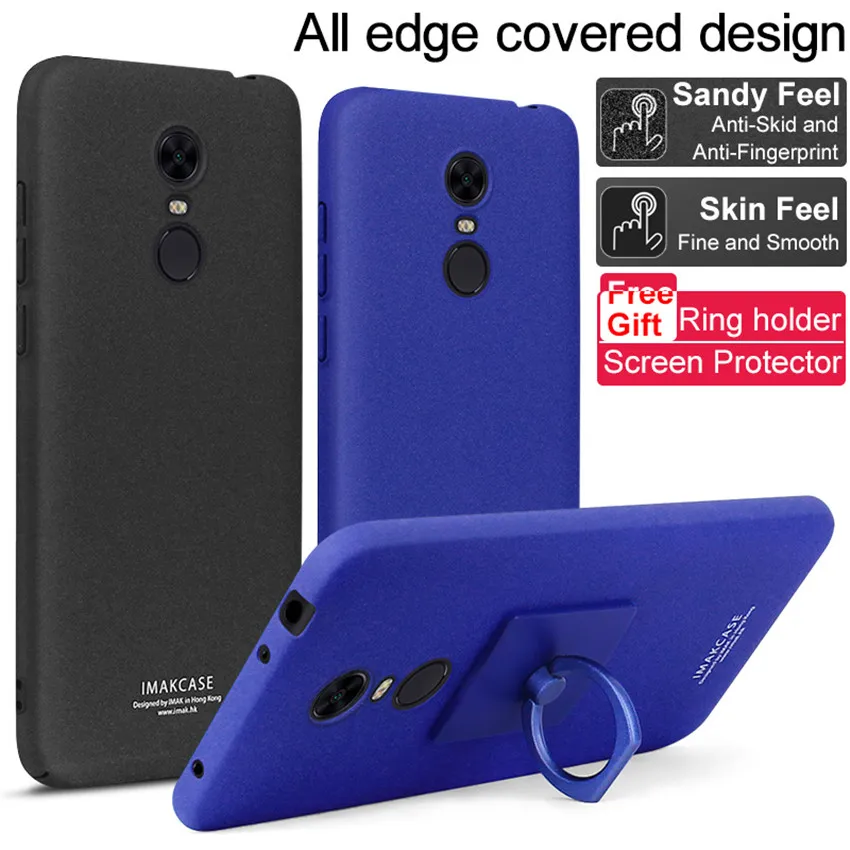 IMAK Cowboy Shell Matte PC Hard Case with Ring which can be used repeatedly Stand+ Screen Film for Xiaomi Redmi 5 Plus
IMAK Cowboy Shell Matte PC Hard Case with Ring which can be used repeatedly Stand+ Screen Film for Xiaomi Redmi 5 Plus