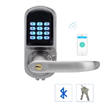 Code Smart Entry Keyless Lock Smartphone Bluetooth Door Lock with Combination Satin Chrome Bluetooth-enabled APP
Code Smart Entry Keyless Lock Smartphone Bluetooth Door Lock with Combination Satin Chrome Bluetooth-enabled APP